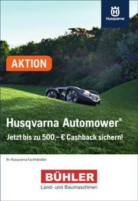 Husqvarna Automower Cashback Aktion